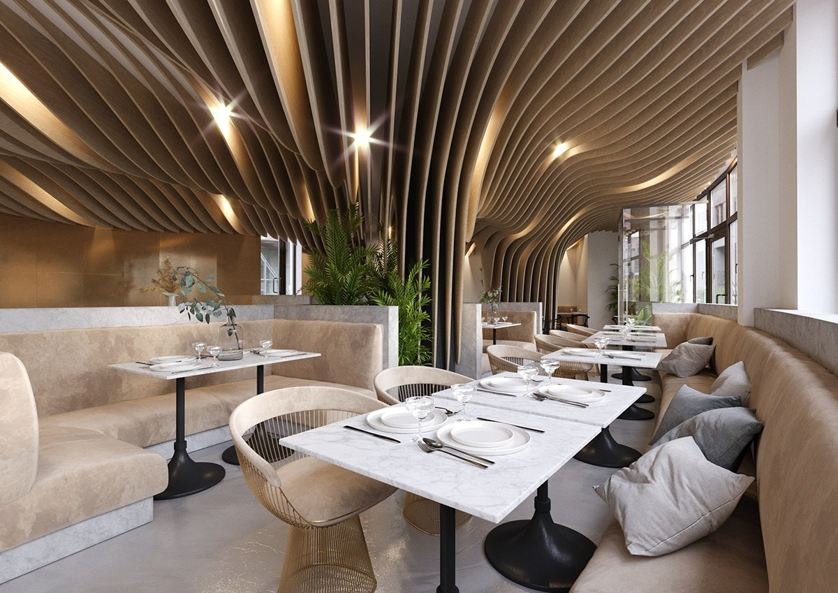 TERRA ПИЦЦЕРИЯ. Дизайн интерьера и 3D-визуализация | AB Design Buro