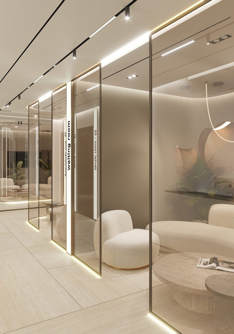 ELEMENTAL КЛИНИКА В ДУБАЕ. Дизайн интерьера и 3D-визуализация | AB Design Buro