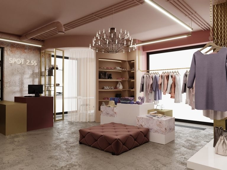 SPOT 2.55 / NUDE&NAKED. Дизайн интерьера и 3D-визуализация | AB Design Buro