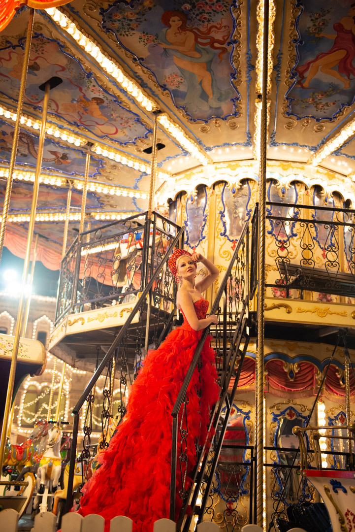 Красивая фотосессия девушки в кокошнике на Красной площади. FOTÓGRAFO MÉXICO QUINTANA ROO