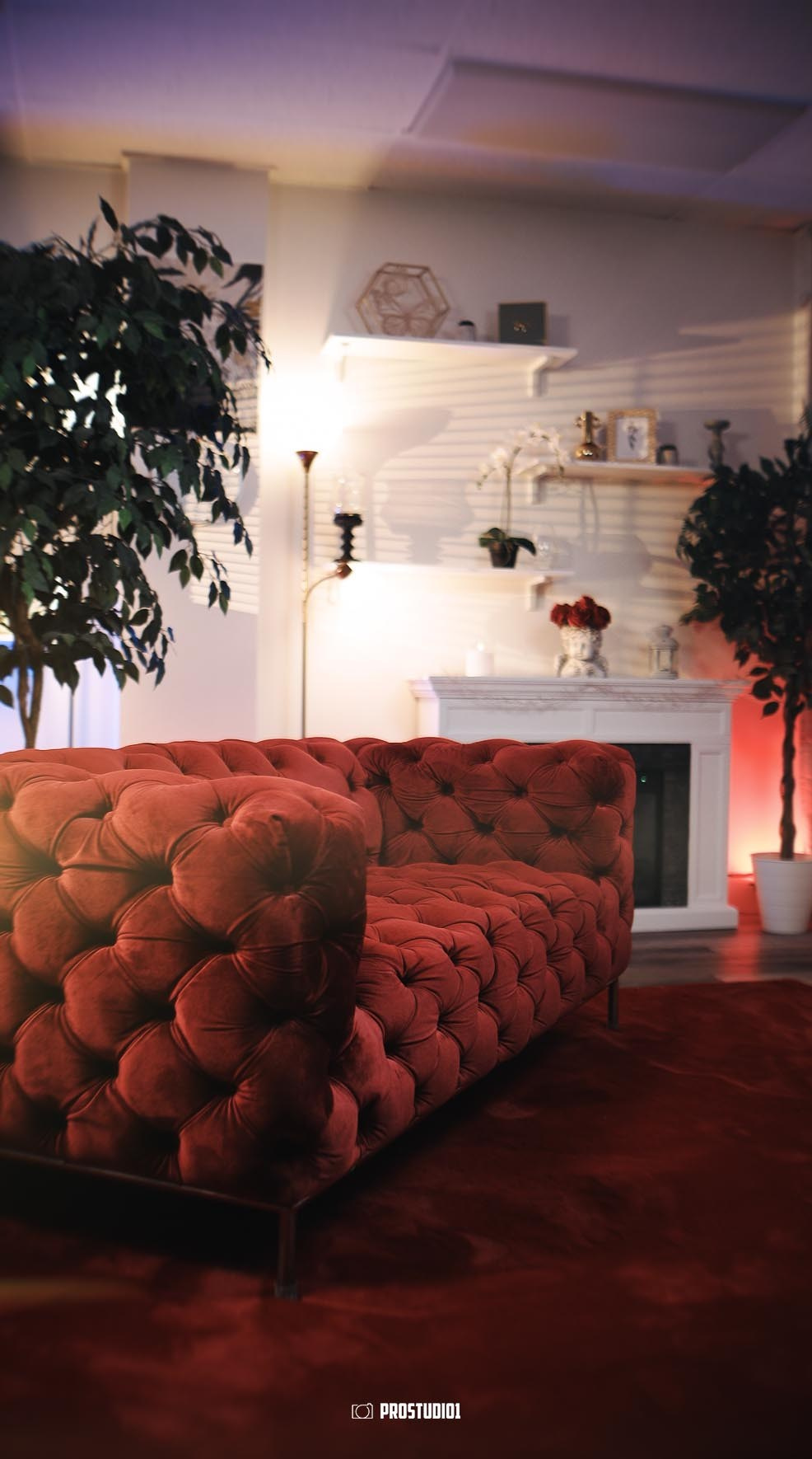 Video & Photo Studio with Black & White Zones | Zone 2. Podcast & Photo Studio in Hollywood, FL | ProStudio1 LLC