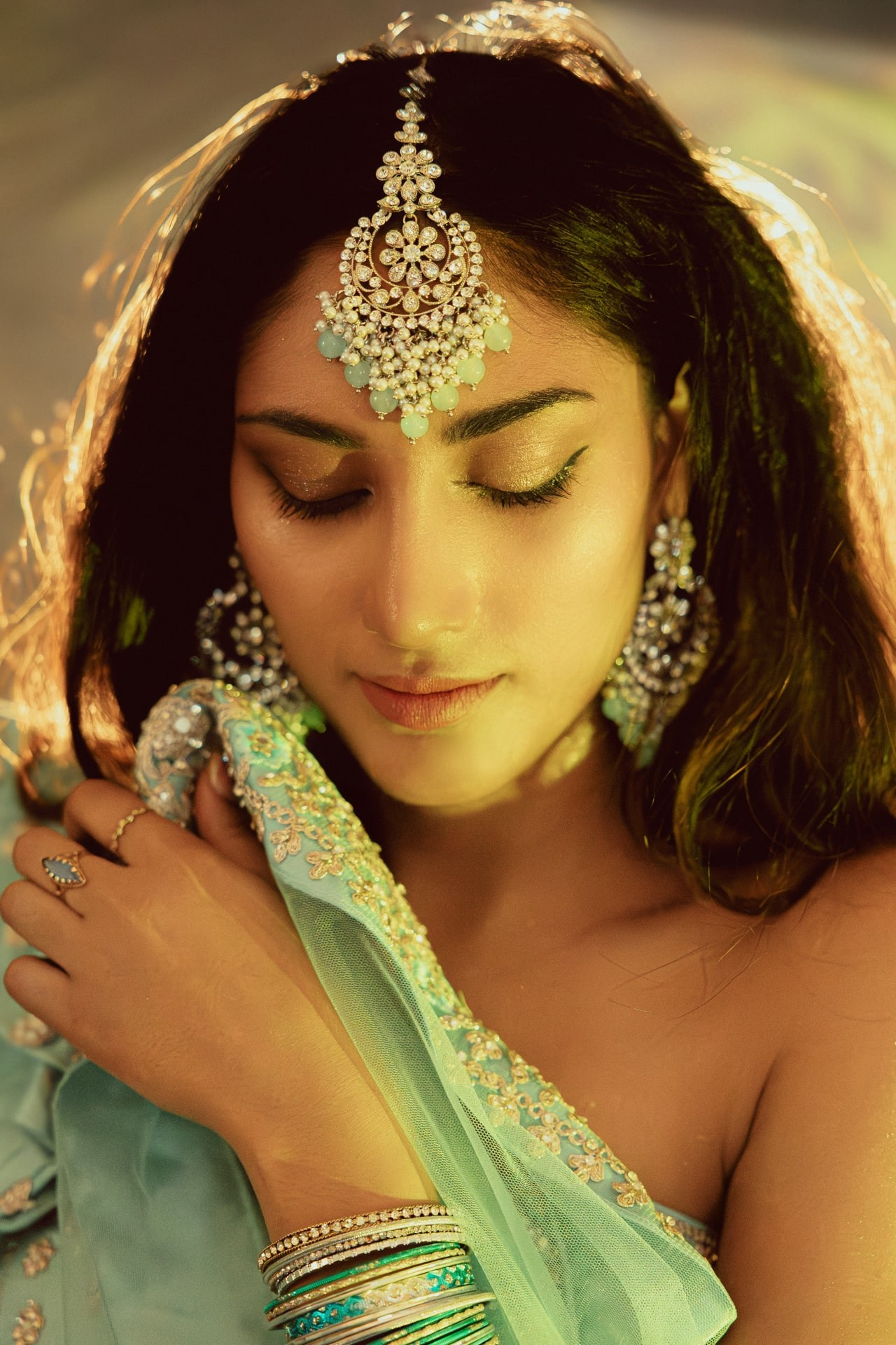 Dream Portrait in Traditional Indian Attire — Studio Photoshoot in Rotterdam. Romantic & Soulful Photography by Natalia Olhova in Rotterdam