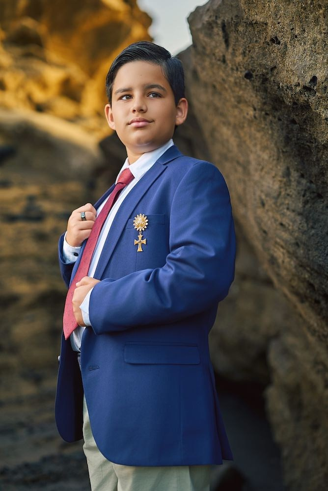 Fotos de comunión en exterior, retrato natural en la playa