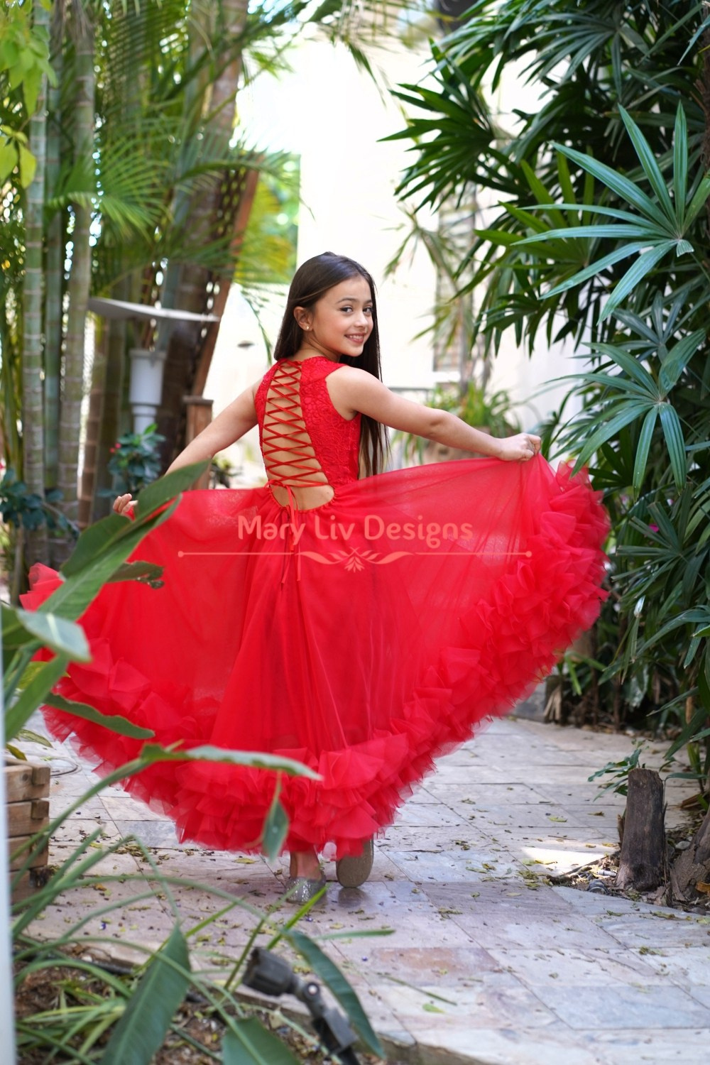 שמלה " Flamingo ". מרי ליב, מעצבת שמלות בתפירה אישית