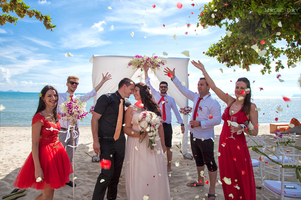 Buddhist + Western. Wedding on Koh Samui, Thailand