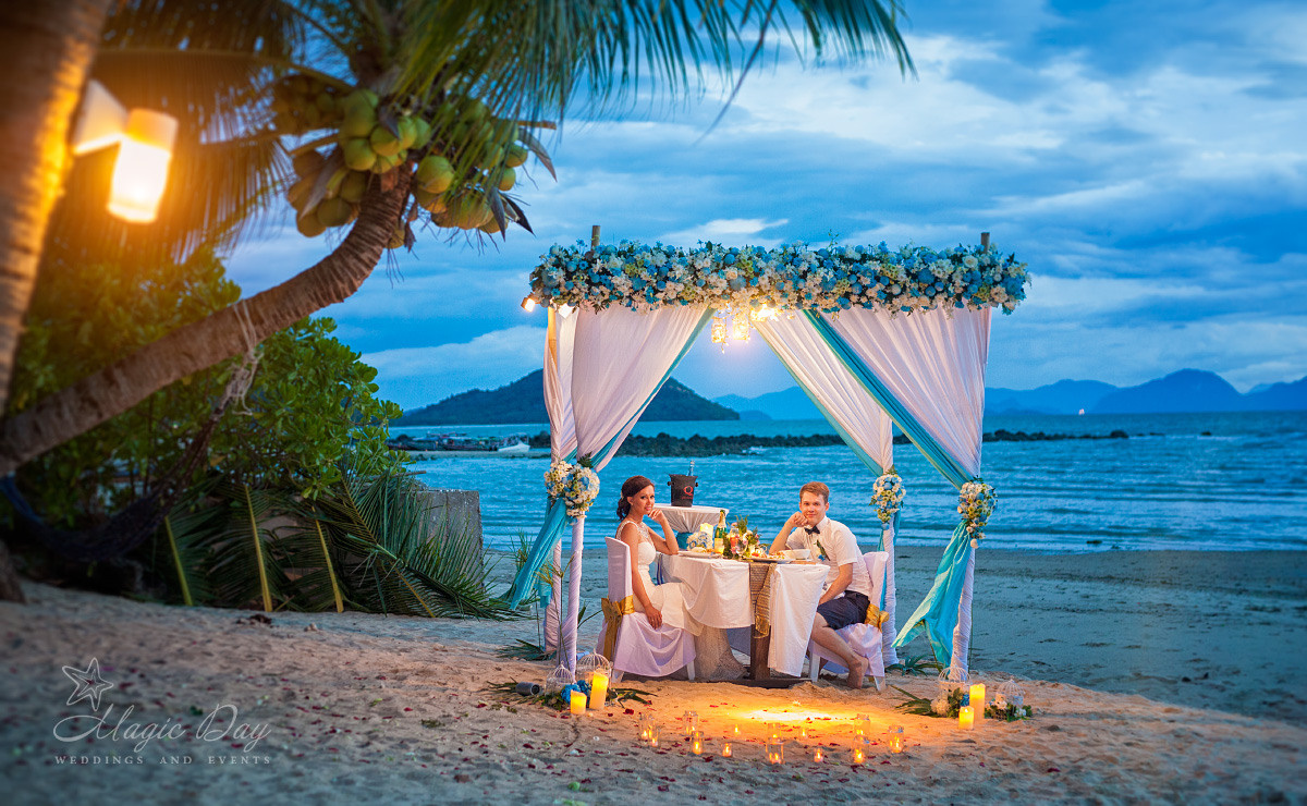 Add Dinner on the beach. Wedding on Koh Samui, Thailand