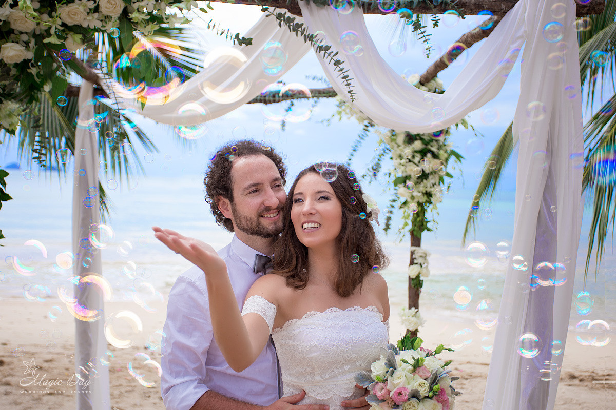 Buddhist + Western. Wedding on Koh Samui, Thailand
