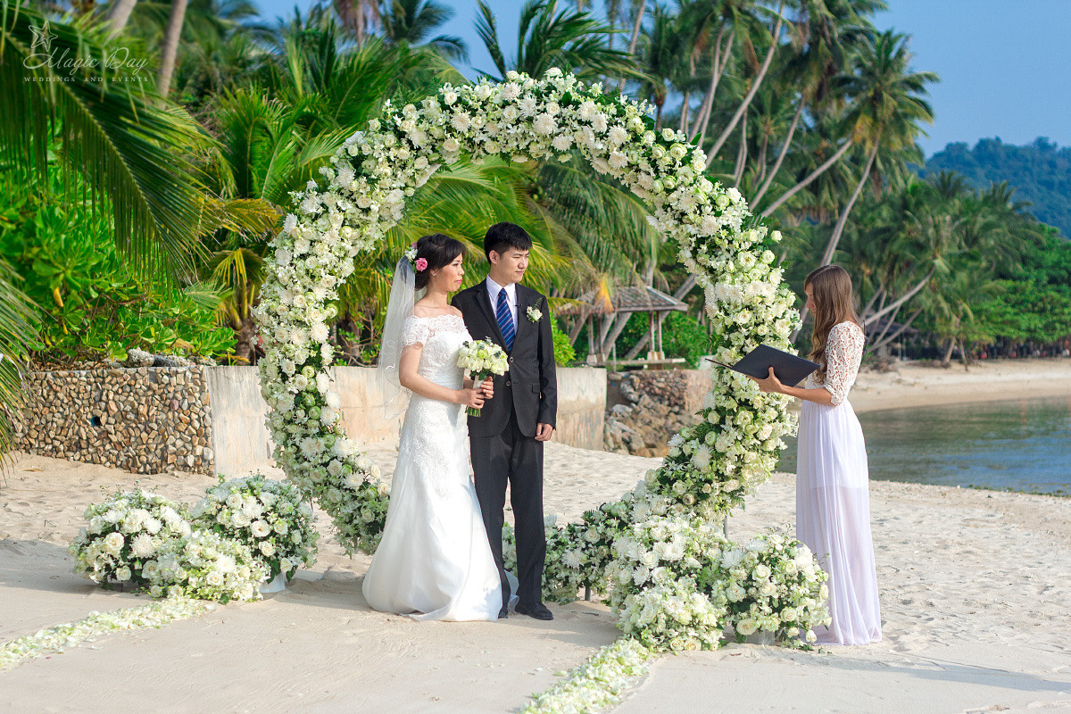 Buddhist + Western. Wedding on Koh Samui, Thailand