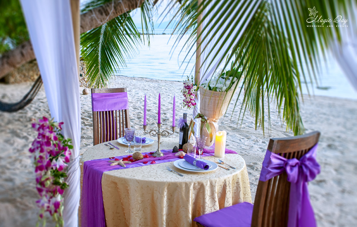 Add Dinner on the beach. Wedding on Koh Samui, Thailand