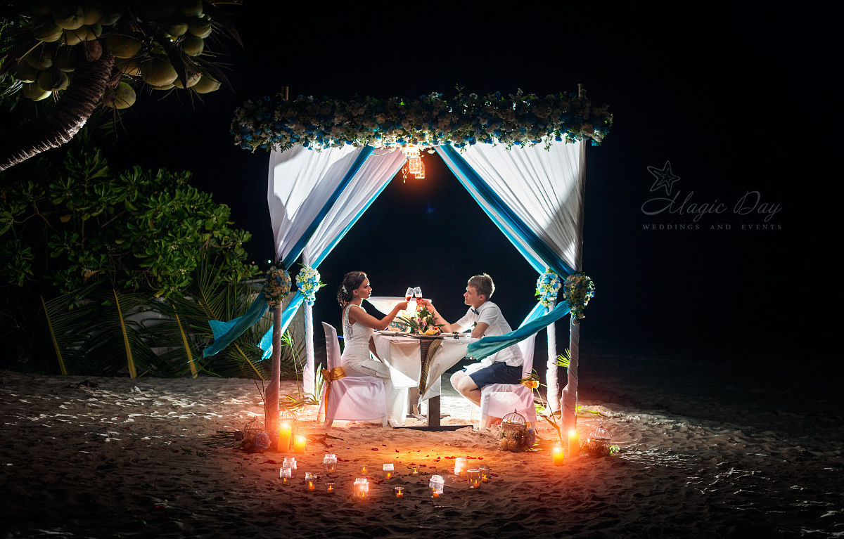 Add Dinner on the beach. Wedding on Koh Samui, Thailand