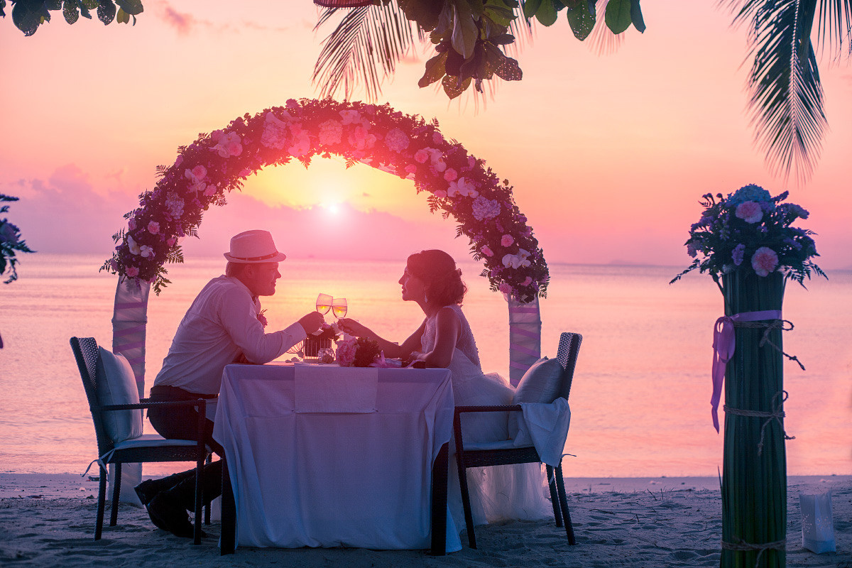 Add Dinner on the beach. Wedding on Koh Samui, Thailand