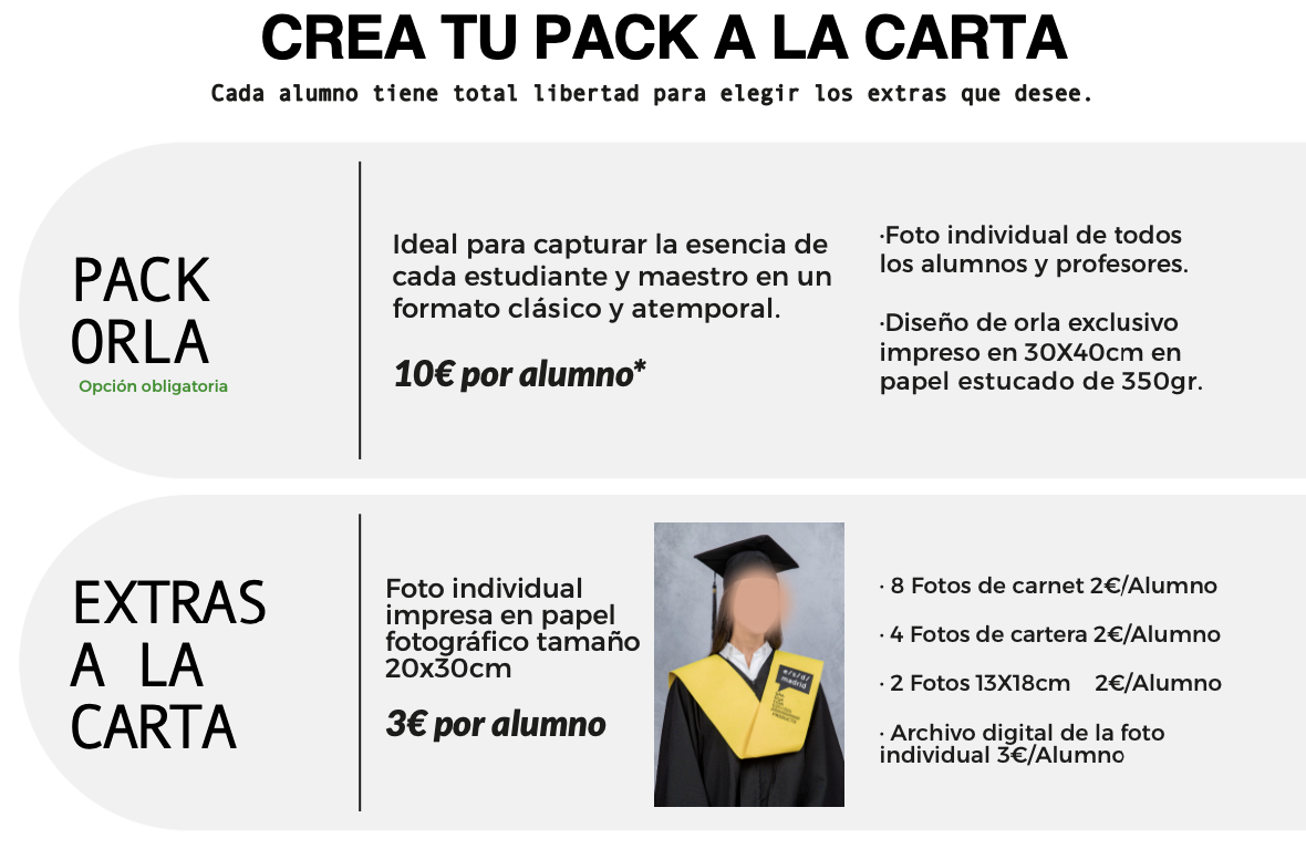 Fotografía de Orlas y Colegios en Madrid - Rainbox. Rainbox Estudio de Fotografía