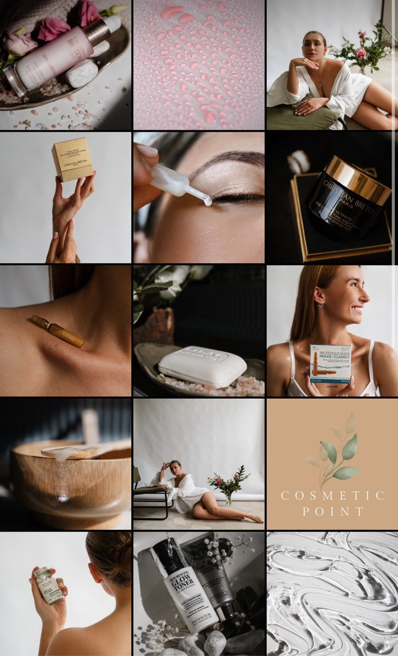 визуал прага фотограф видеограф салон красоты чехия контент стратегия косметика магазин