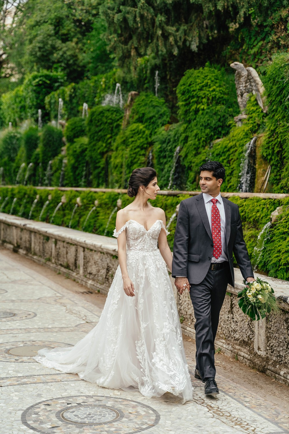 Wedding photoshoot in Tivoli. Photographer in Italy Natalie Bero