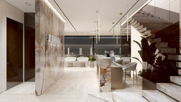 ELEMENTAL КЛИНИКА В ДУБАЕ. Дизайн интерьера и 3D-визуализация | AB Design Buro