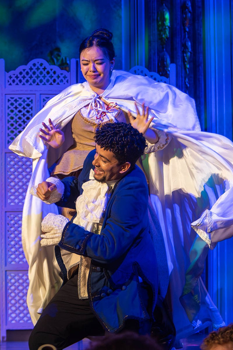 Stage action from Mozart's The Marriage of Figaro, July 2025, in Vienna's Haus der Industrie.