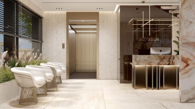 ELEMENTAL КЛИНИКА В ДУБАЕ. Дизайн интерьера и 3D-визуализация | AB Design Buro