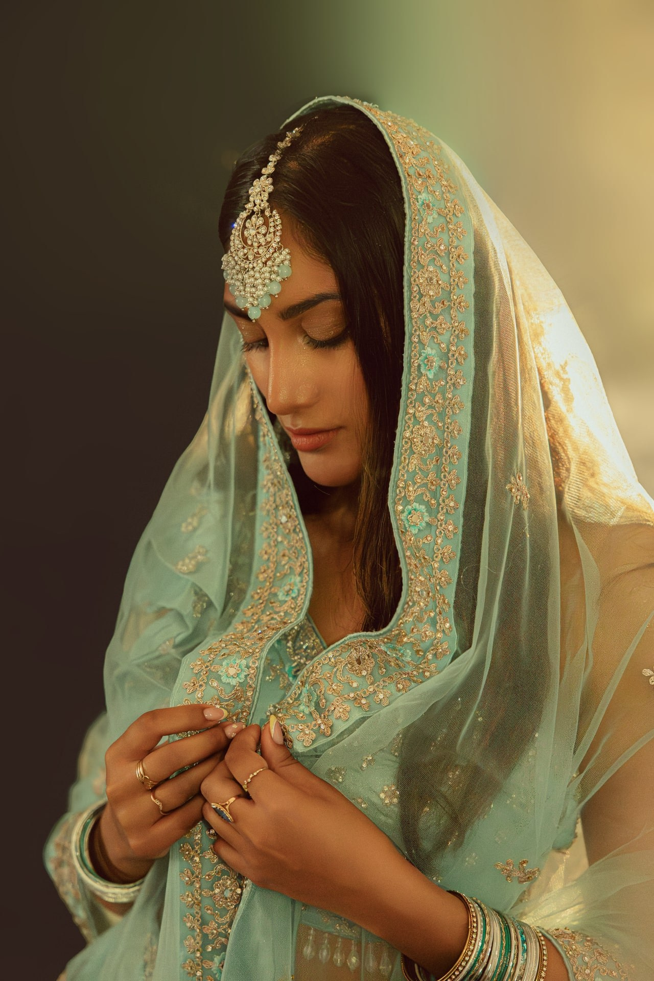 Dream Portrait in Traditional Indian Attire — Studio Photoshoot in Rotterdam. Romantic & Soulful Photography by Natalia Olhova in Rotterdam