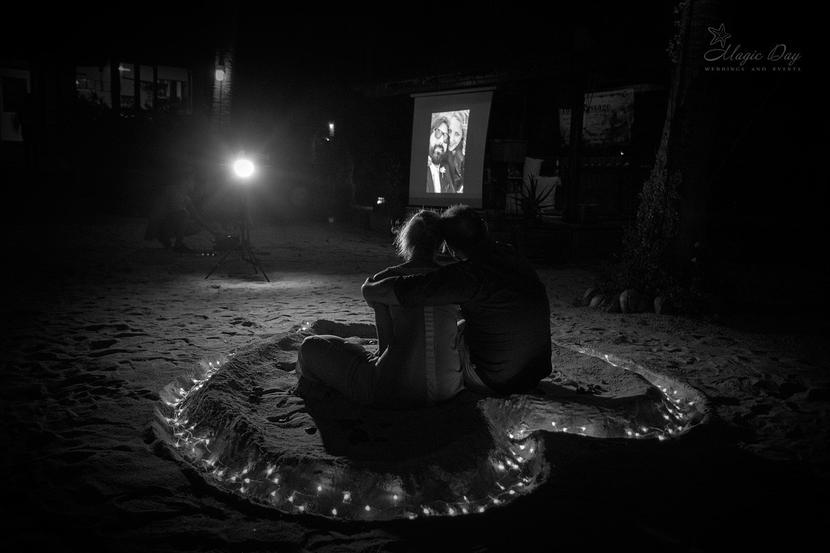 Private cinema. Romantic proposal on Koh Samui, Thailand