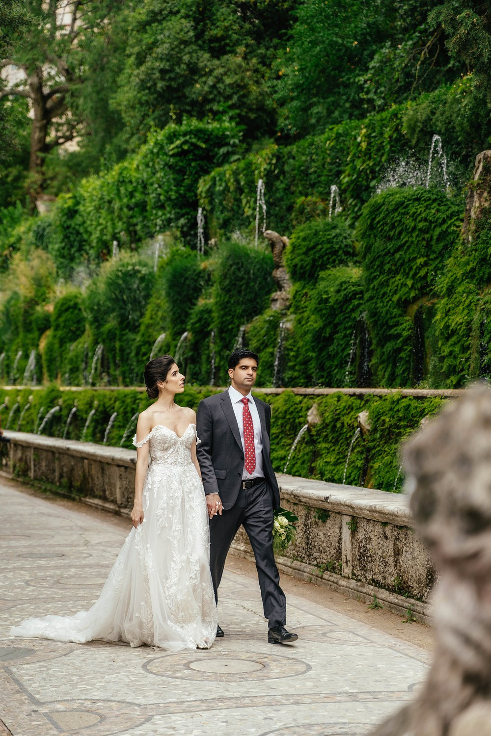 Wedding photoshoot in Tivoli. Photographer in Italy Natalie Bero