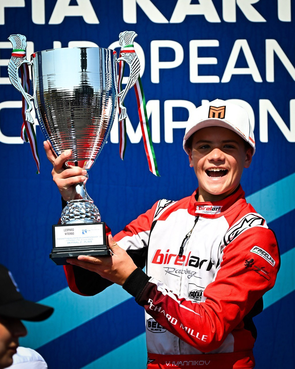 FIA karting 2025 Italy Viterbo rd 3 Ivannikov Vladimir Birel art podium