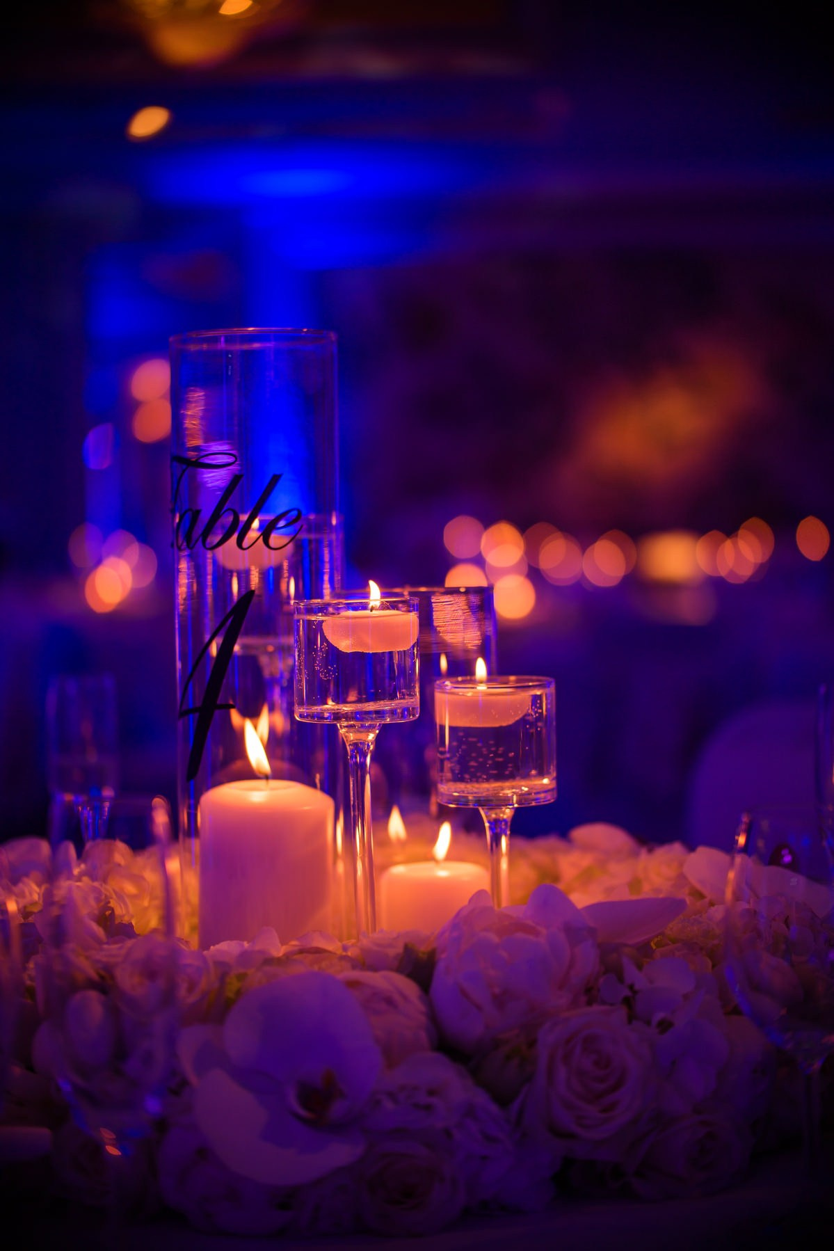Candle-focused lighting luxury dinner reception Four Seasons Prague
