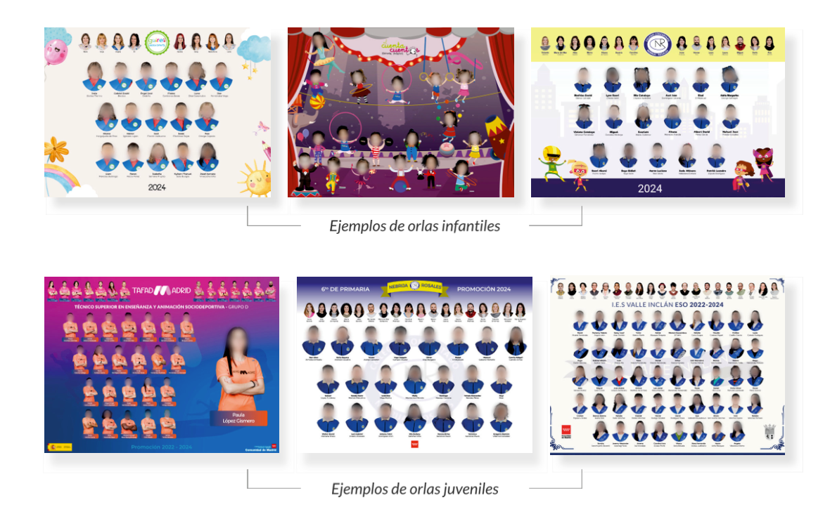 Fotografía de Orlas y Colegios en Madrid - Rainbox. Rainbox Estudio de Fotografía