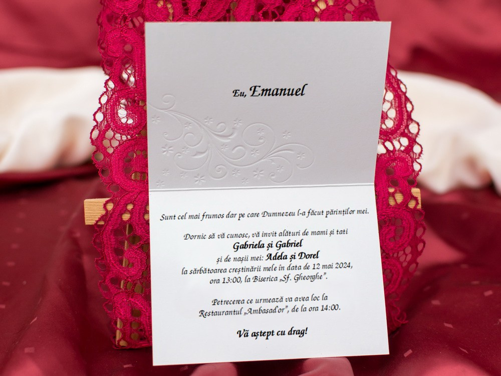 Descoperă invitațiile perfecte pentru botezul tău! Alege dintr-o varietate de designuri clasice și moderne pentru a anunța ziua specială. #Botez #InvitațiiBotez #InvitațiiPersonalizate. Uvertura Mall Demisol.invitații botez, invitații botez drăgălașe, invitații botez Baby, invitații pastelate botez, invitații cu tematică botez, invitații botez băiat, invitații botez fată, invitații botez personalizate, invitații botez moderne, modele invitații botez originale.invitații digitale, invitații online nuntă, invitații digitale personalizate, invitații electronice, invitații moderne nuntă, invitații de nuntă PDF, invitații WhatsApp nuntă, invitații de nuntă fără print, invitații nuntă economice, invitații digitale elegante Invitații Elegante și Refined: Catalogul Ellite | Nunta, Petreceri, Evenimente Corporate.- invitații nuntă  - modele invitații nuntă  - invitații nuntă 2025  - invitații de nuntă elegante  - invitații de nuntă personalizate  - invitații nuntă online  - invitații nuntă handmade  - catalog invitații nuntă  - invitații originale nuntă  - invitații de nuntă moderne  - invitații nuntă vintage  - invitații nuntă rustice  - invitații nuntă clasice  - design invitații nuntă  - invitații de nuntă cu tematică.- invitații nuntă florale  - invitații nuntă boho  - invitații nuntă aurii  - invitații nuntă minimaliste  - invitații nuntă cu sigiliu  - invitații nuntă cu acuarelă  - invitații nuntă cu fotografie  - invitații nuntă cu inițiale  - invitații nuntă elegante alb-negru  - invitații nuntă cu hârtie texturată  - invitații nuntă cu decupaj laser  - invitații nuntă cu flori uscate. - print invitații nuntă  - invitații nuntă personalizate cu numele mirilor  - invitații nuntă cu plic inclus  - invitații nuntă cu cartolină dublă  - invitații nuntă calitate premium  - invitații nuntă ieftine  - invitații nuntă rapide.- invitații nuntă România  - invitații nuntă București / Botoșani . Iași suceava- invitații nuntă cu livrare în țară  - invitații nuntă online România.- „Invitație de nuntă elegantă cu design floral și plic crem”  - „Model de invitație de nuntă vintage cu sigiliu de ceară”  - „Set complet invitații de nuntă personalizate cu inițialele mirilor”  - „Invitație de nuntă modernă cu design minimalist și text negru pe fundal alb”  - „Invitație de nuntă rustică pe hârtie kraft cu șnur de iută”  - „Invitație de nuntă cu decupaj laser și detalii aurii” - „Invitație de nuntă în stil boho cu imprimeu floral colorat”  - „Invitație romantică de nuntă cu flori uscate și panglică din satin”  - „Invitație de nuntă clasică cu monogramă și font caligrafic”  - „Invitație de nuntă în stil glamour cu folie aurie și text embosat”- „Model de invitație de nuntă 2025 cu design elegant și font modern”  - „Cele mai noi invitații de nuntă 2025 – stil floral, sofisticat”nvitații digitale, invitații online nuntă, invitații digitale personalizate, invitații electronice, invitații moderne nuntă, invitații de nuntă PDF, invitații WhatsApp nuntă, invitații de nuntă fără print, invitații nuntă economice, invitații digitale elegante