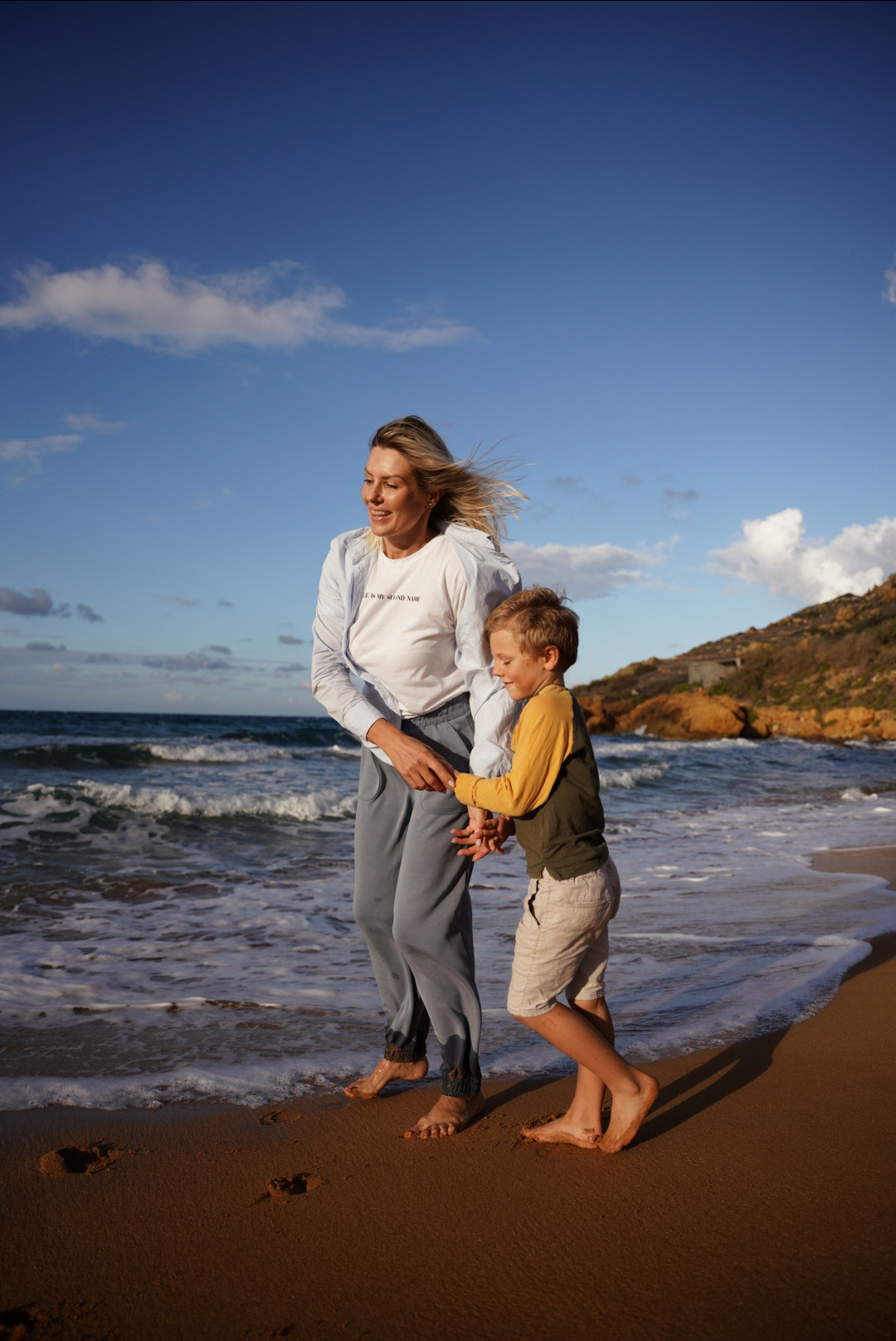 Фотосессия мамы и сына на Мальте. Семейный фотограф Плзень Анита Дергачева