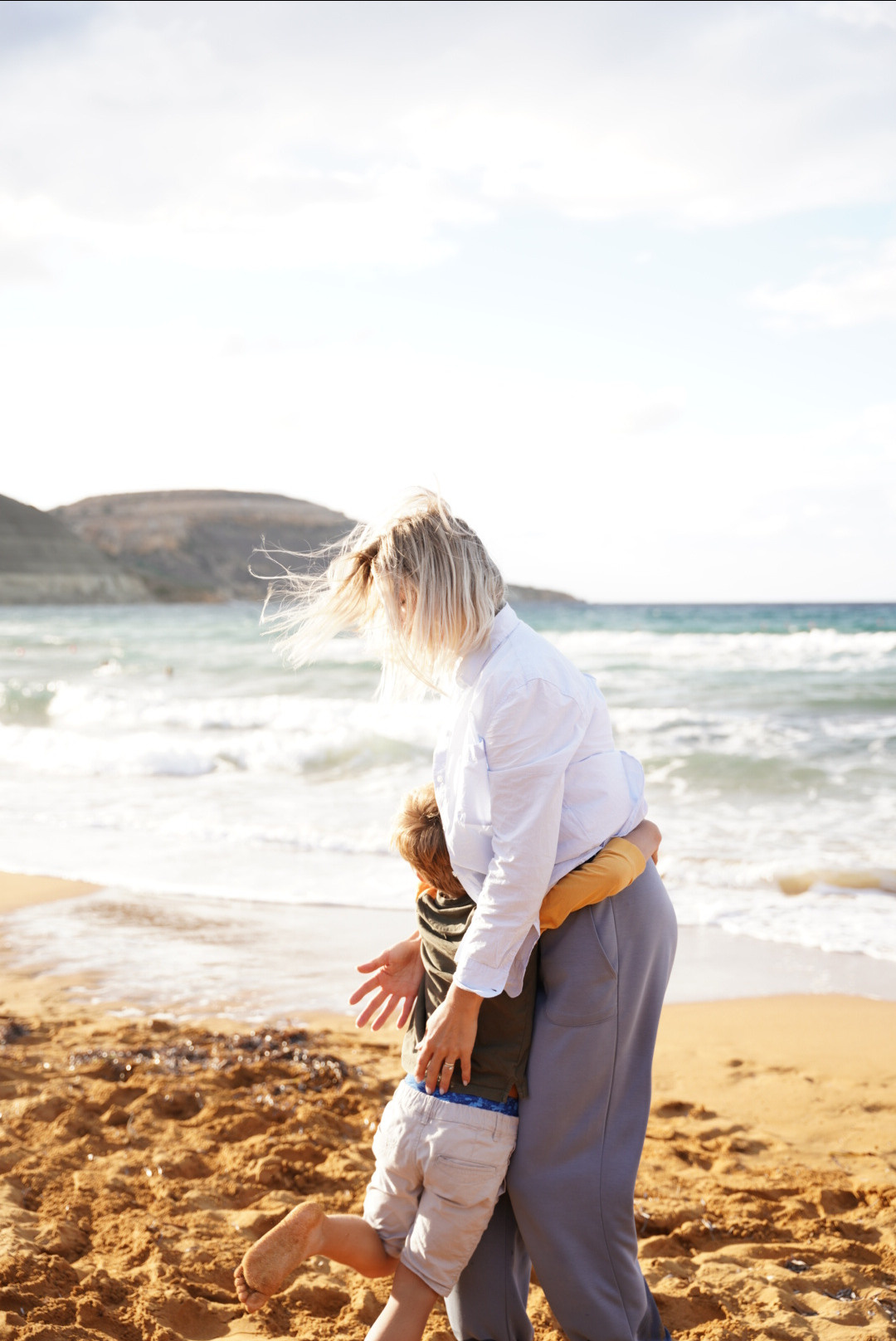 Фотосессия мамы и сына на Мальте. Семейный фотограф Плзень Анита Дергачева