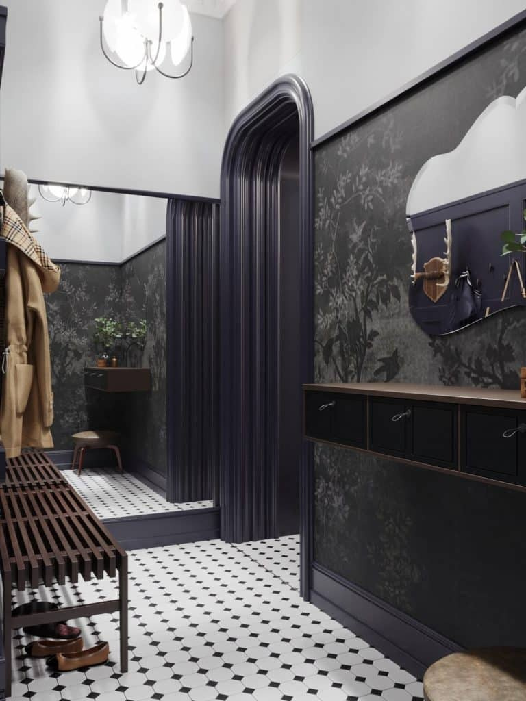 APARTMENT IN HISTORICAL ART CHIC STYLE. Дизайн интерьера и 3D-визуализация | AB Design Buro