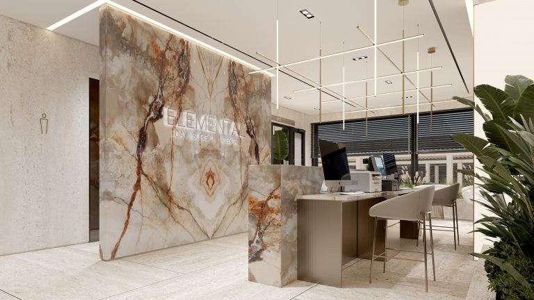 ELEMENTAL КЛИНИКА В ДУБАЕ. Дизайн интерьера и 3D-визуализация | AB Design Buro