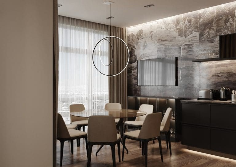 STONE APARTMENT. Дизайн интерьера и 3D-визуализация | AB Design Buro