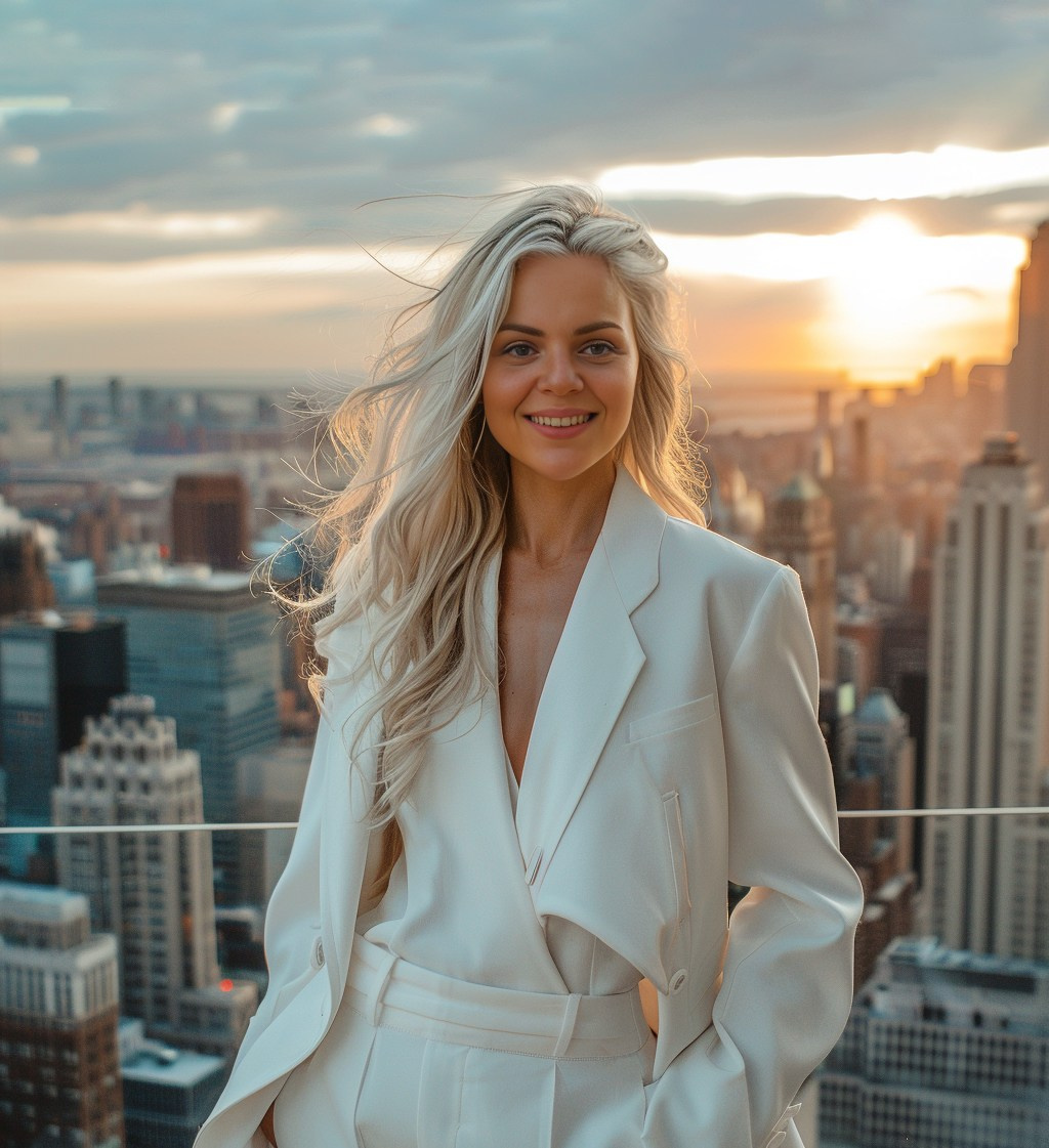 AI biznesa fotosesija. Sieviešu fotogrāfe Nadja Kraukle