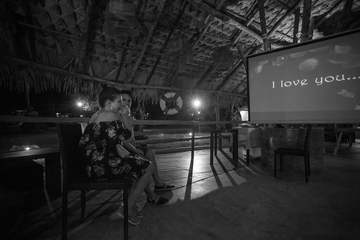 Private cinema. Romantic proposal on Koh Samui, Thailand