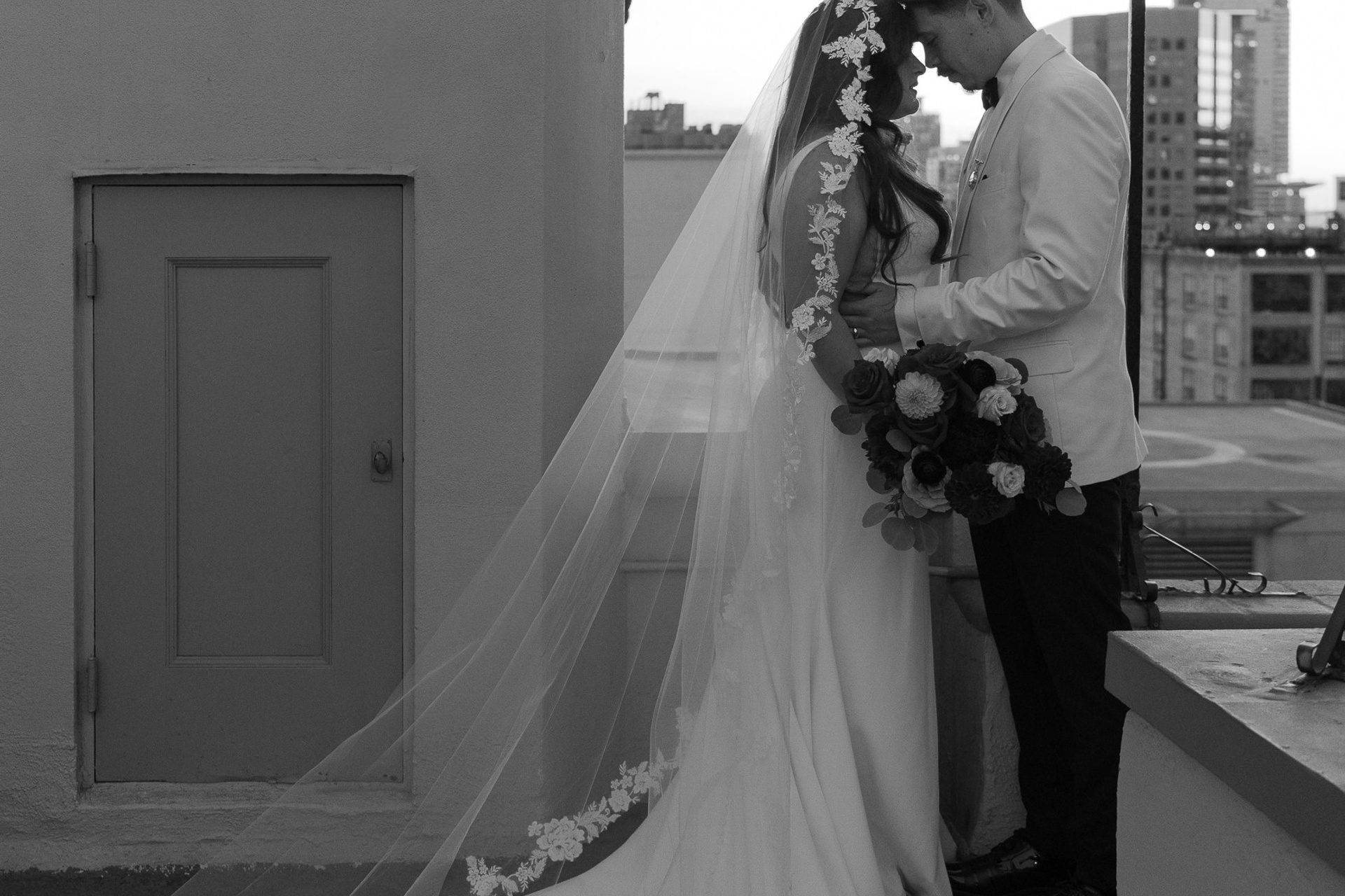 Cinematic love story in Downtown LA. Cinematic Wedding & Elopement Photography in Los Angeles | Inspired by Indie Film & Real Life