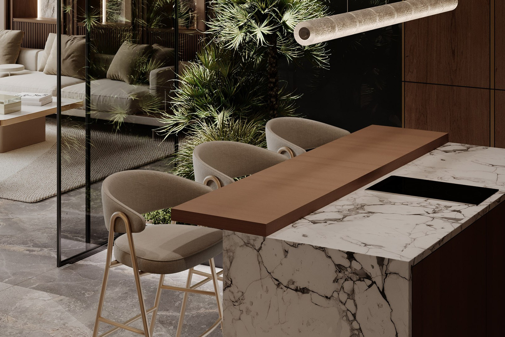 APARTMENT IN DHELI. Дизайн интерьера и 3D-визуализация | AB Design Buro