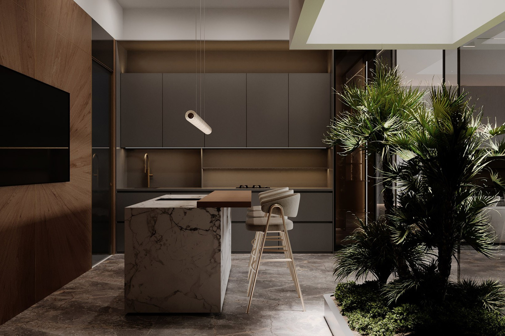 APARTMENT IN DHELI. Дизайн интерьера и 3D-визуализация | AB Design Buro