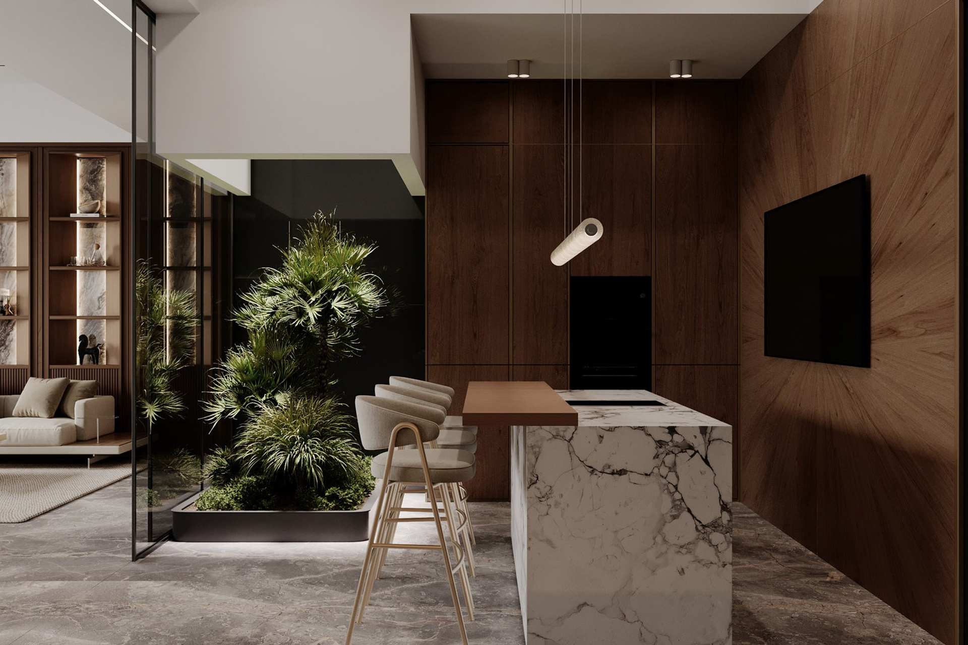 APARTMENT IN DHELI. Дизайн интерьера и 3D-визуализация | AB Design Buro