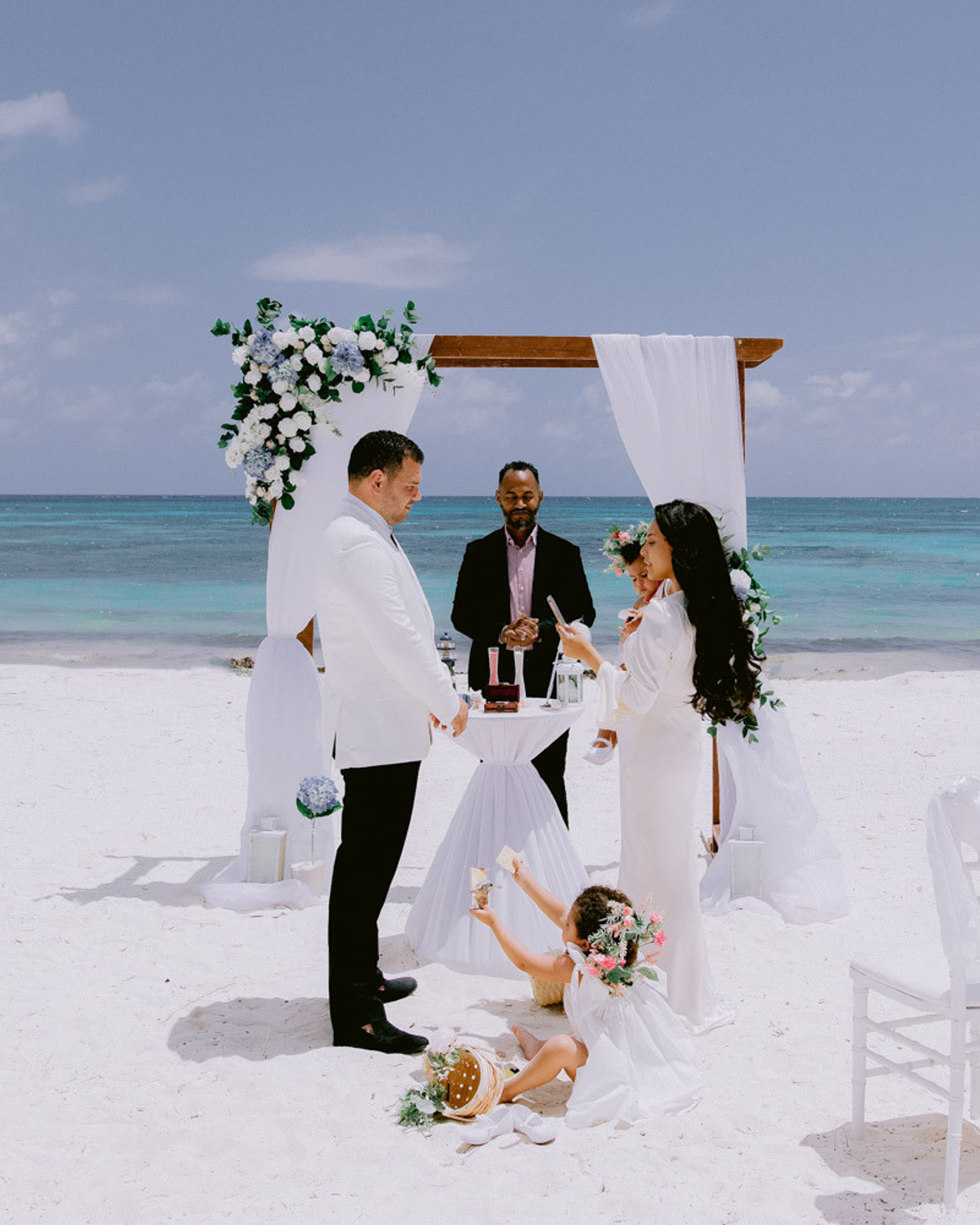 A wedding for two on the Atlantic Ocean