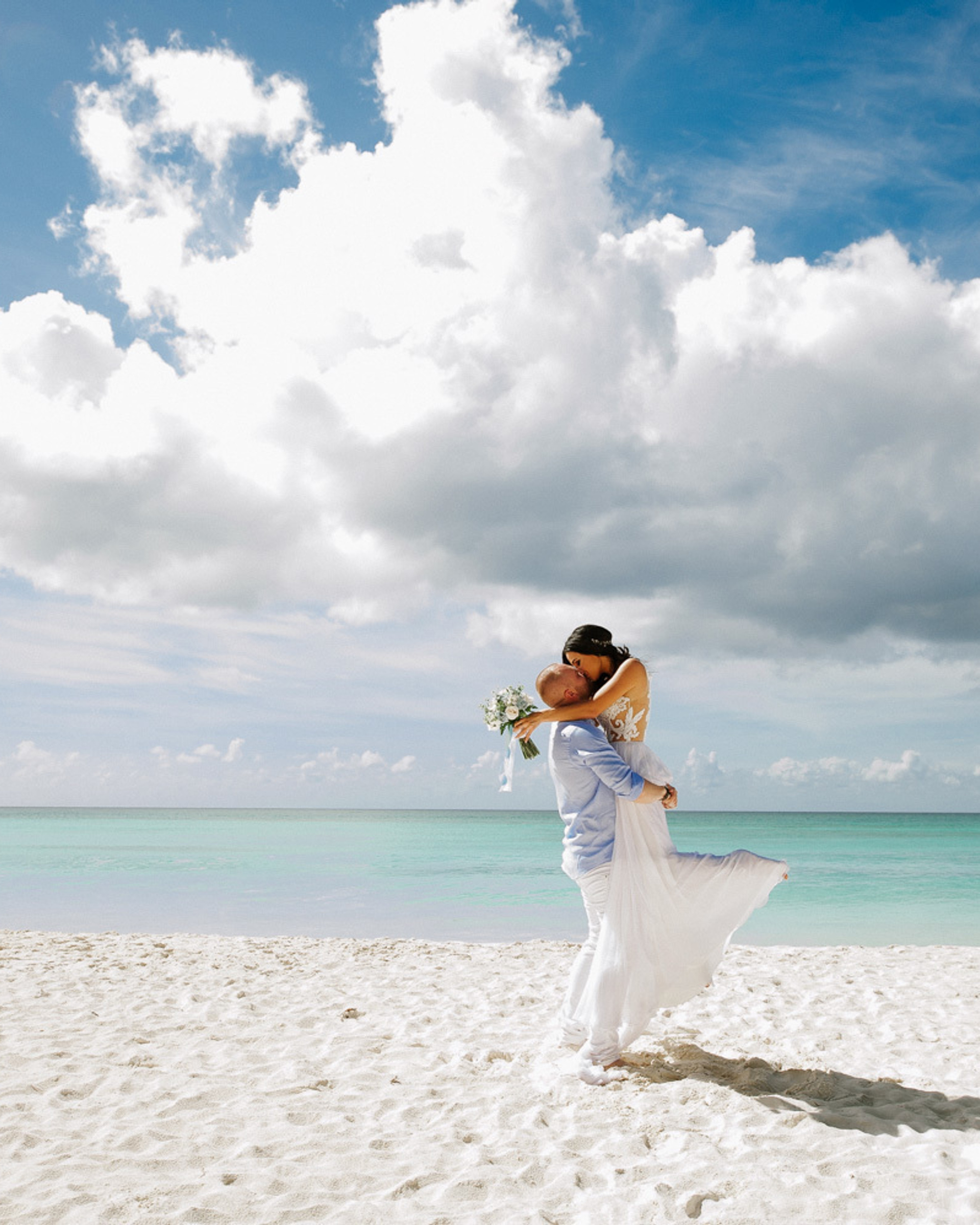Saona Island. Beach wedding in Dominican Republic.
