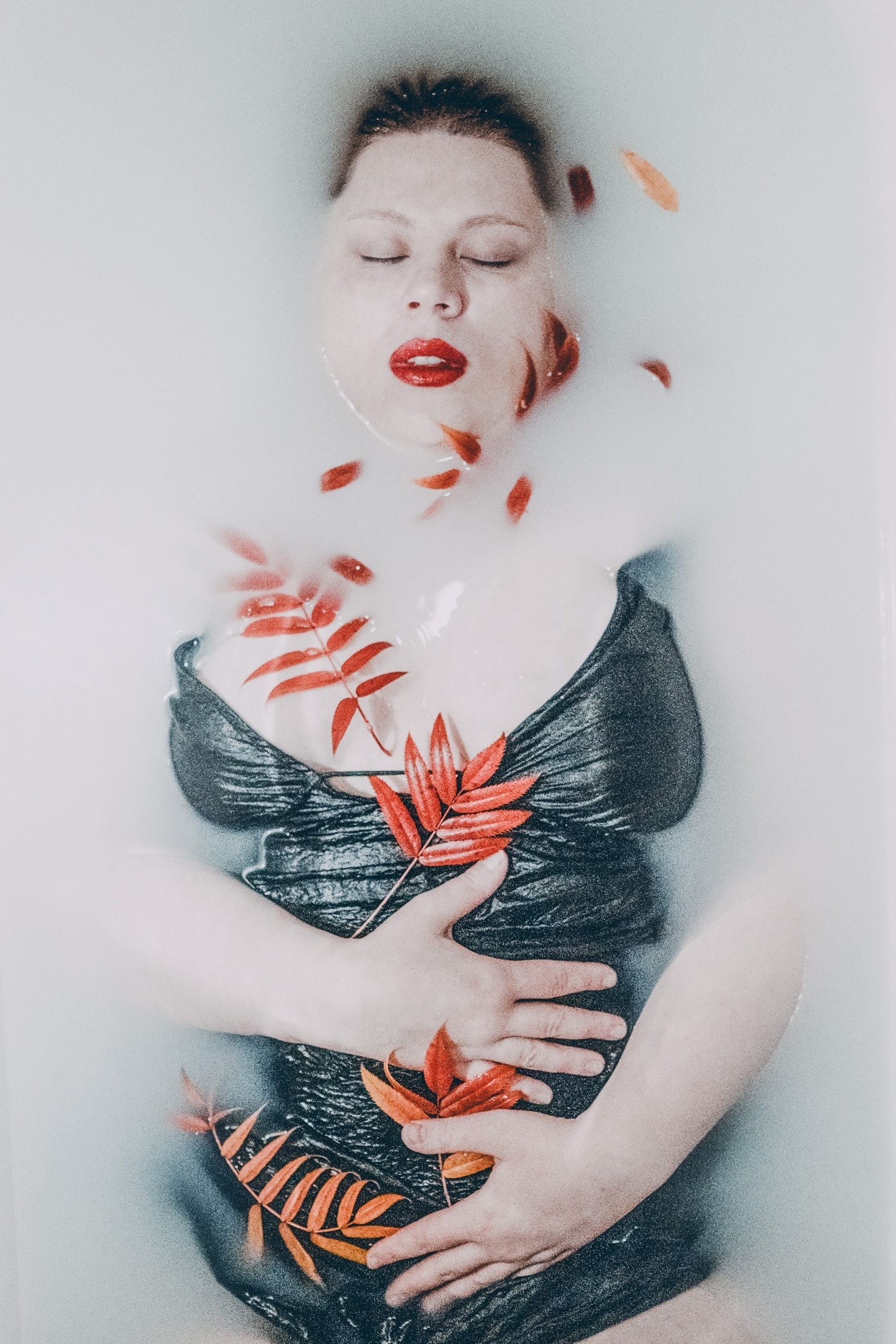 Surreal Serenity explores the female body in water — a poetic meditation on femininity, strength, and stillness