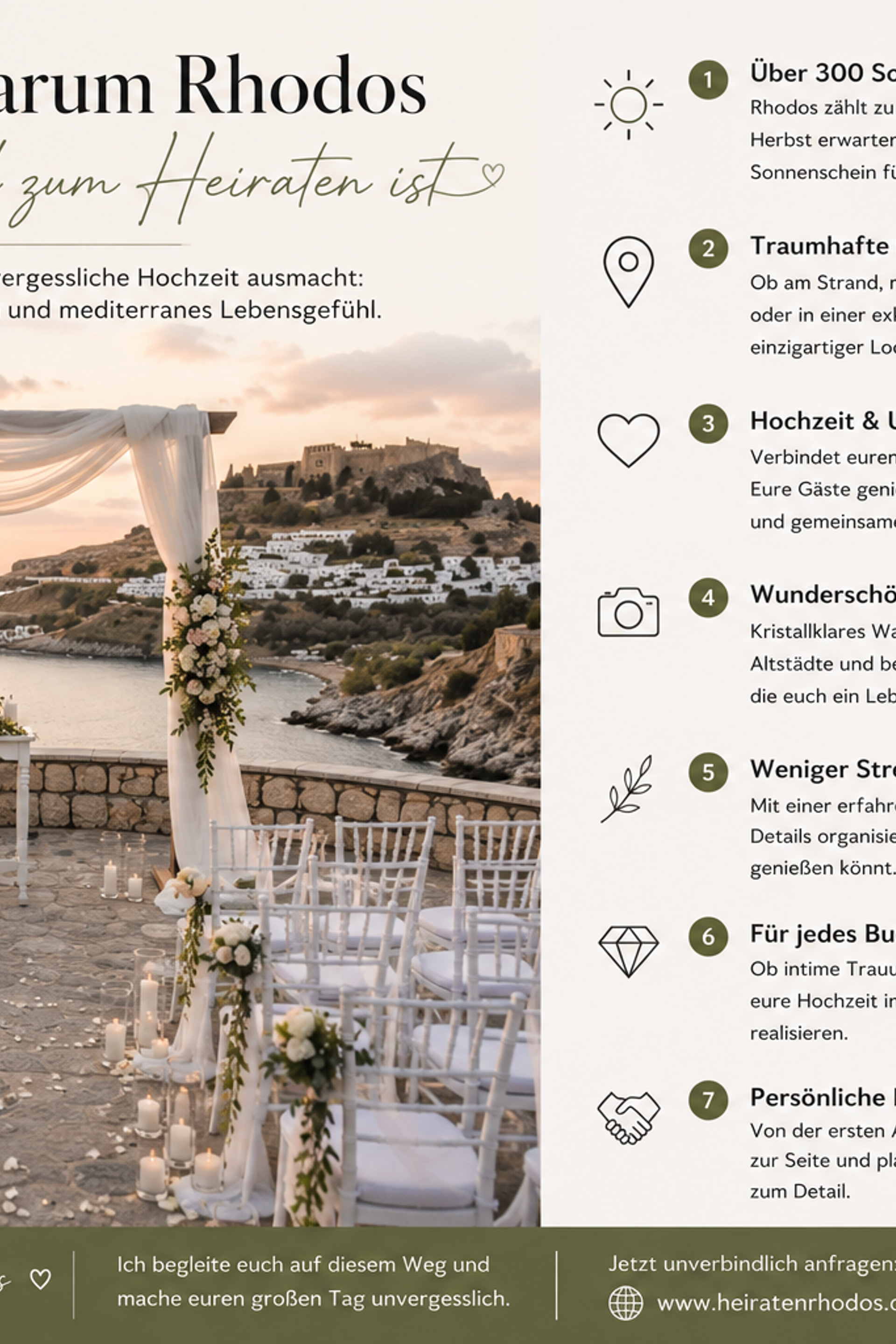 Blog. Heiraten auf Rhodos | Deutschsprachige Hochzeitsplanerin Griechenland