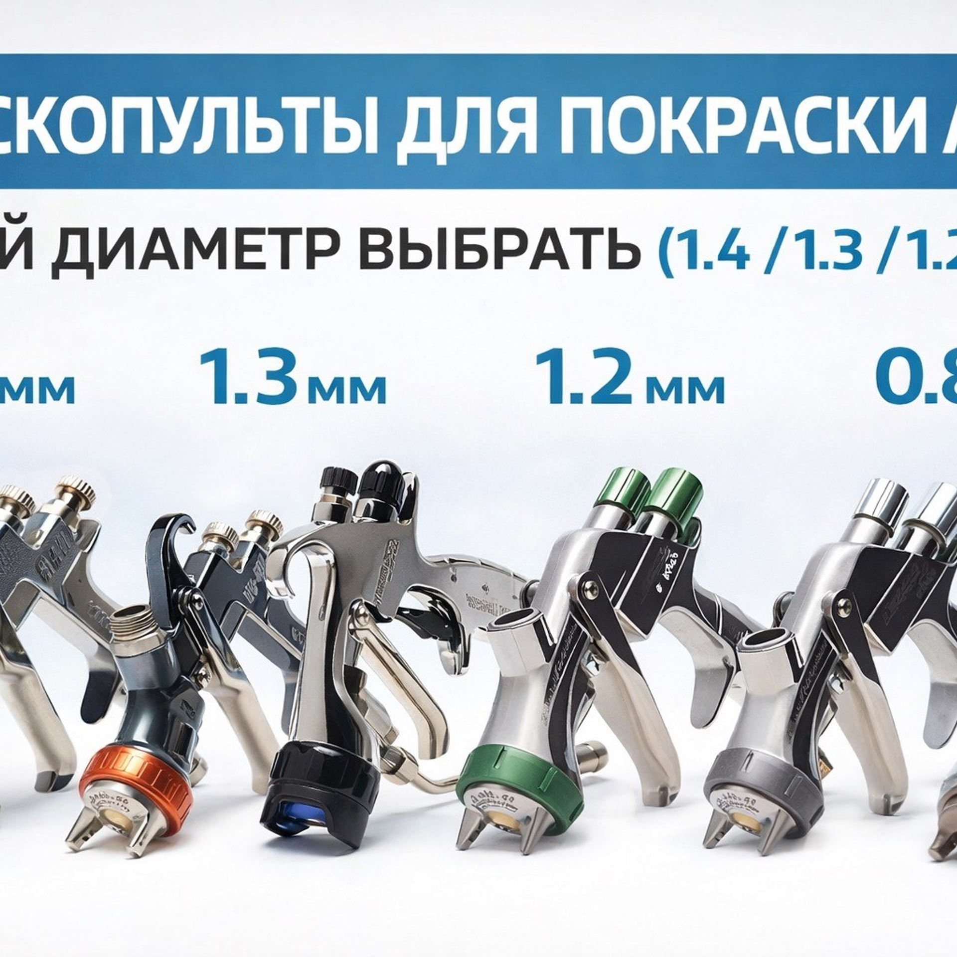 Spray Guns for Car Painting: Which Nozzle Size to Choose (1.4 / 1.3 / 1.2 / 0.8. Мастер Детейлинга / Автосервис / Ремонт Кузова PDR / Кишинёв