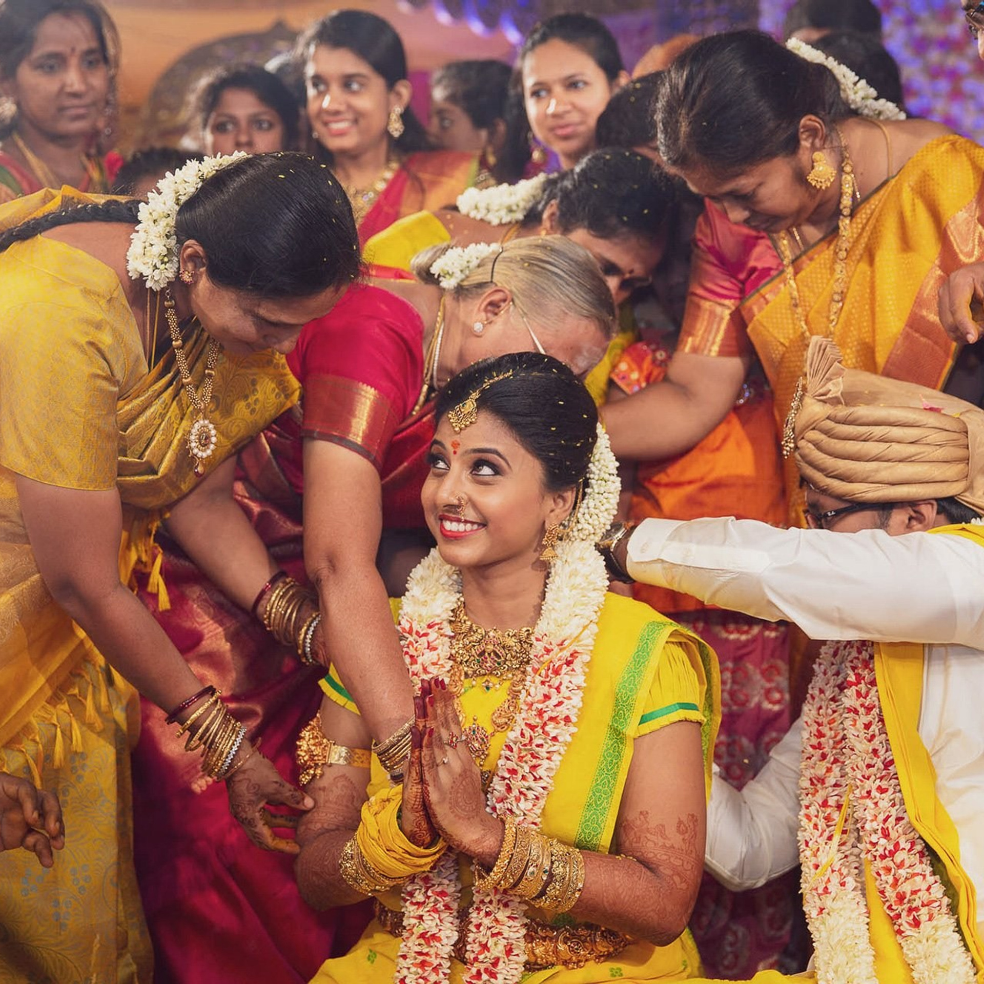 A traditional wedding at Muthu Mahal, Gobichettipalayam