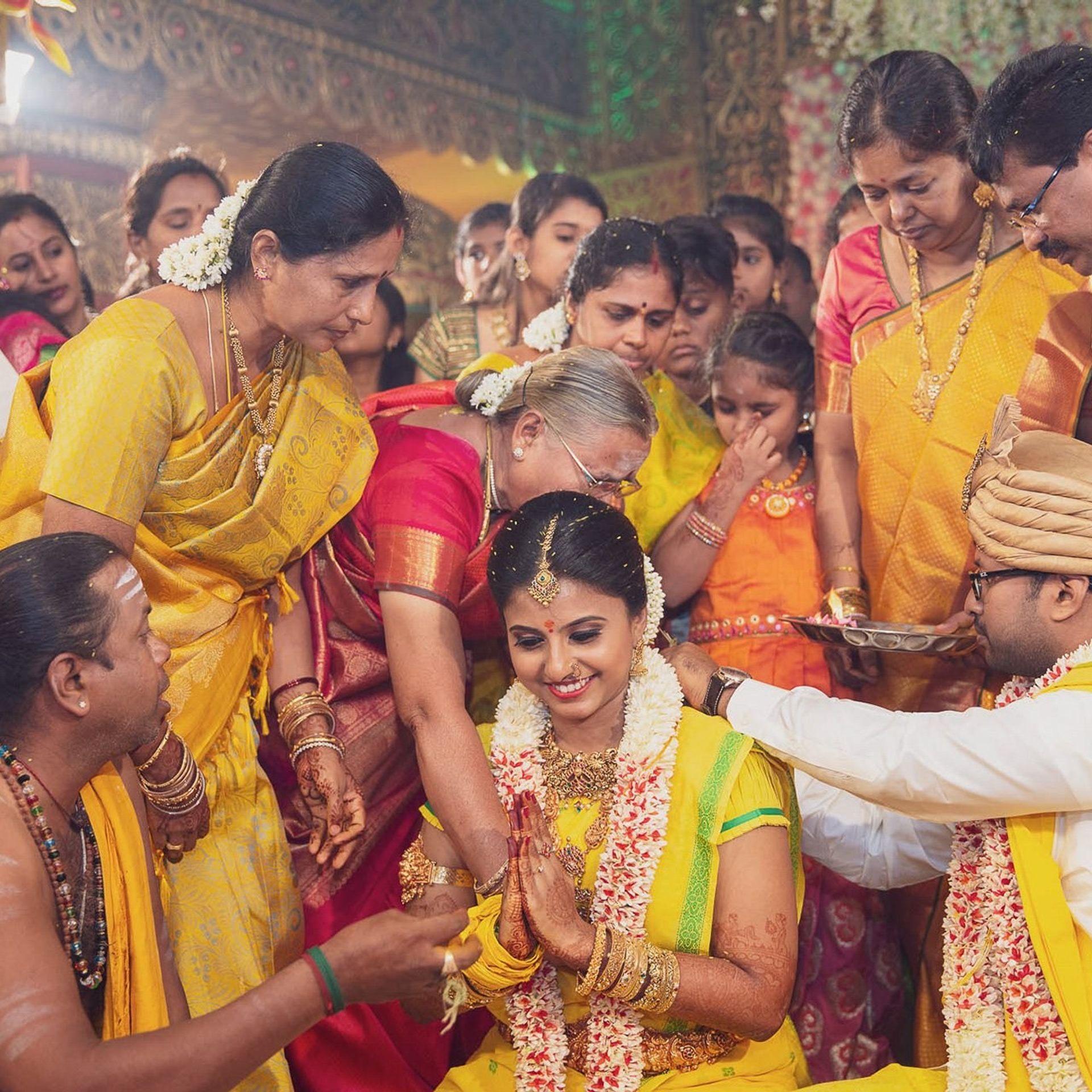 A traditional wedding at Muthu Mahal, Gobichettipalayam