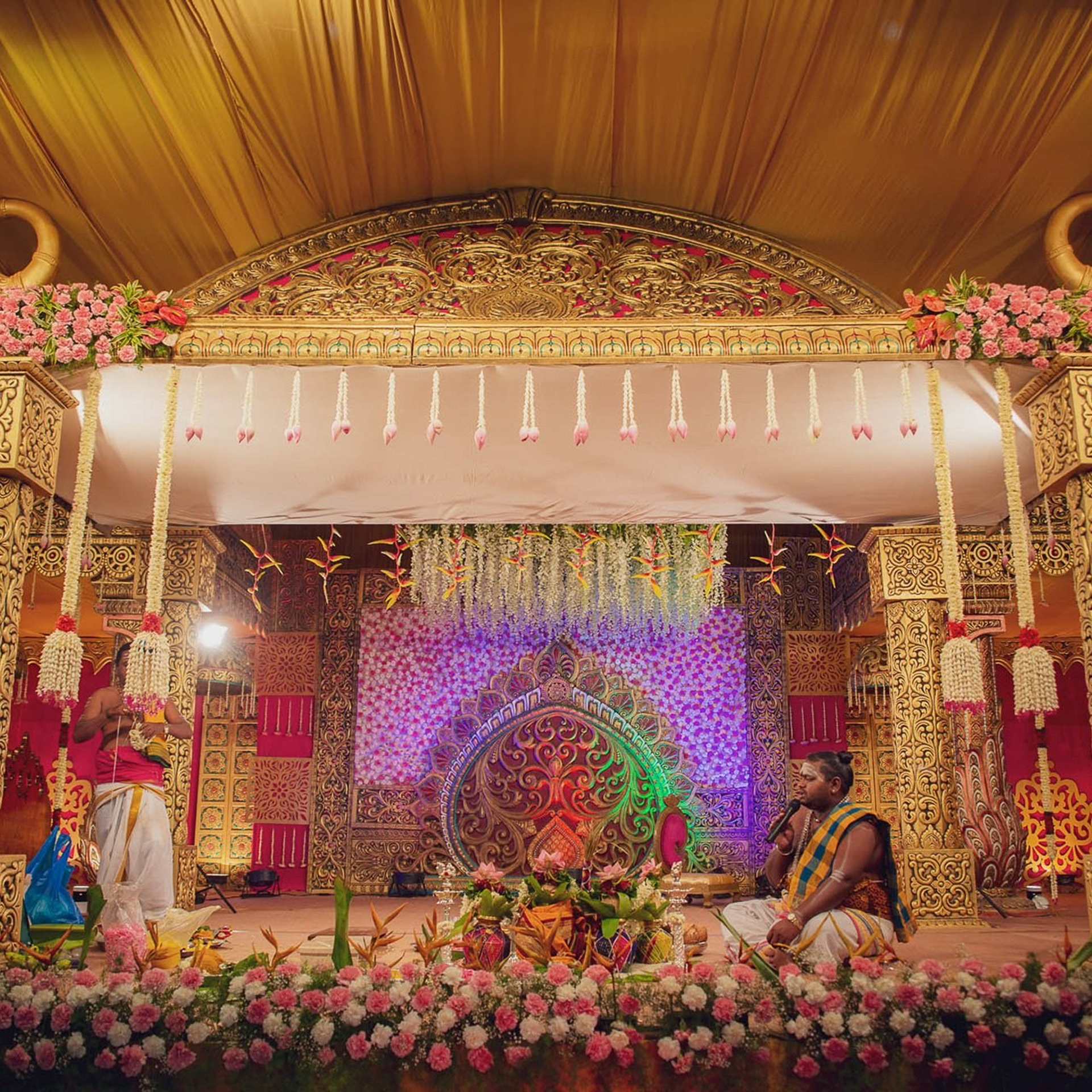 A traditional wedding at Muthu Mahal, Gobichettipalayam