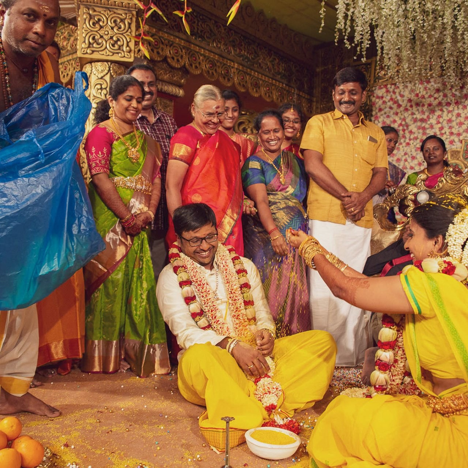A traditional wedding at Muthu Mahal, Gobichettipalayam