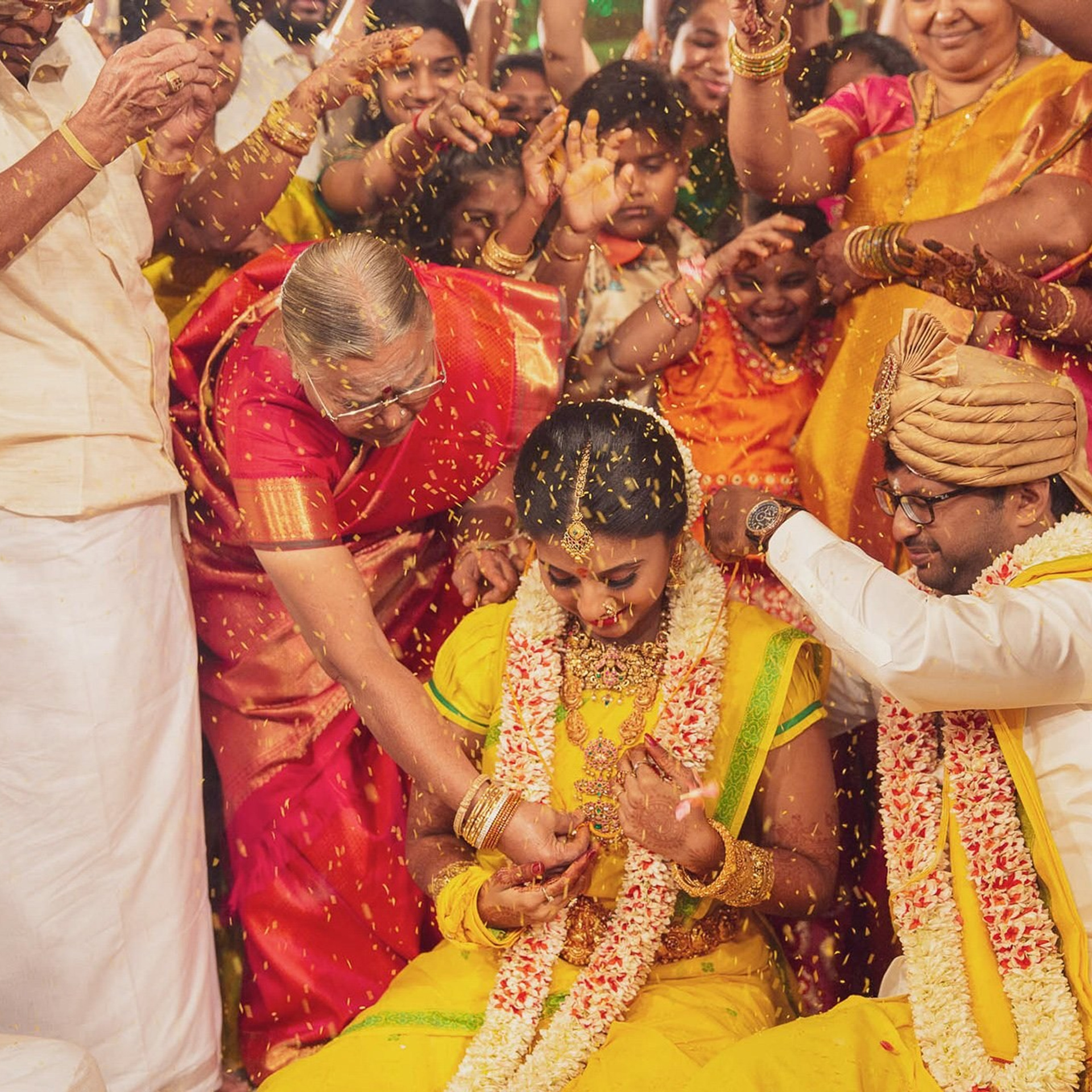 A traditional wedding at Muthu Mahal, Gobichettipalayam