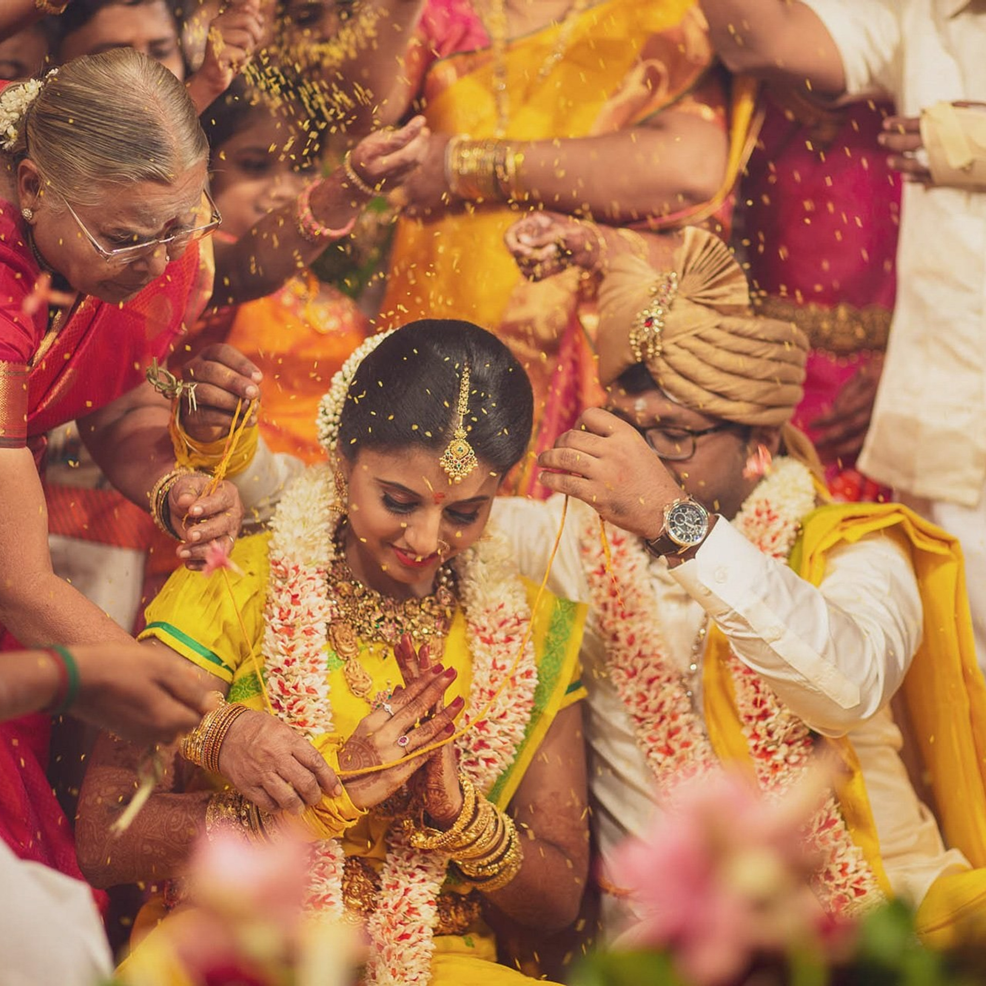 A traditional wedding at Muthu Mahal, Gobichettipalayam